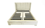 SP-5312  Velvet Platform Bed w/ Storage Drawers